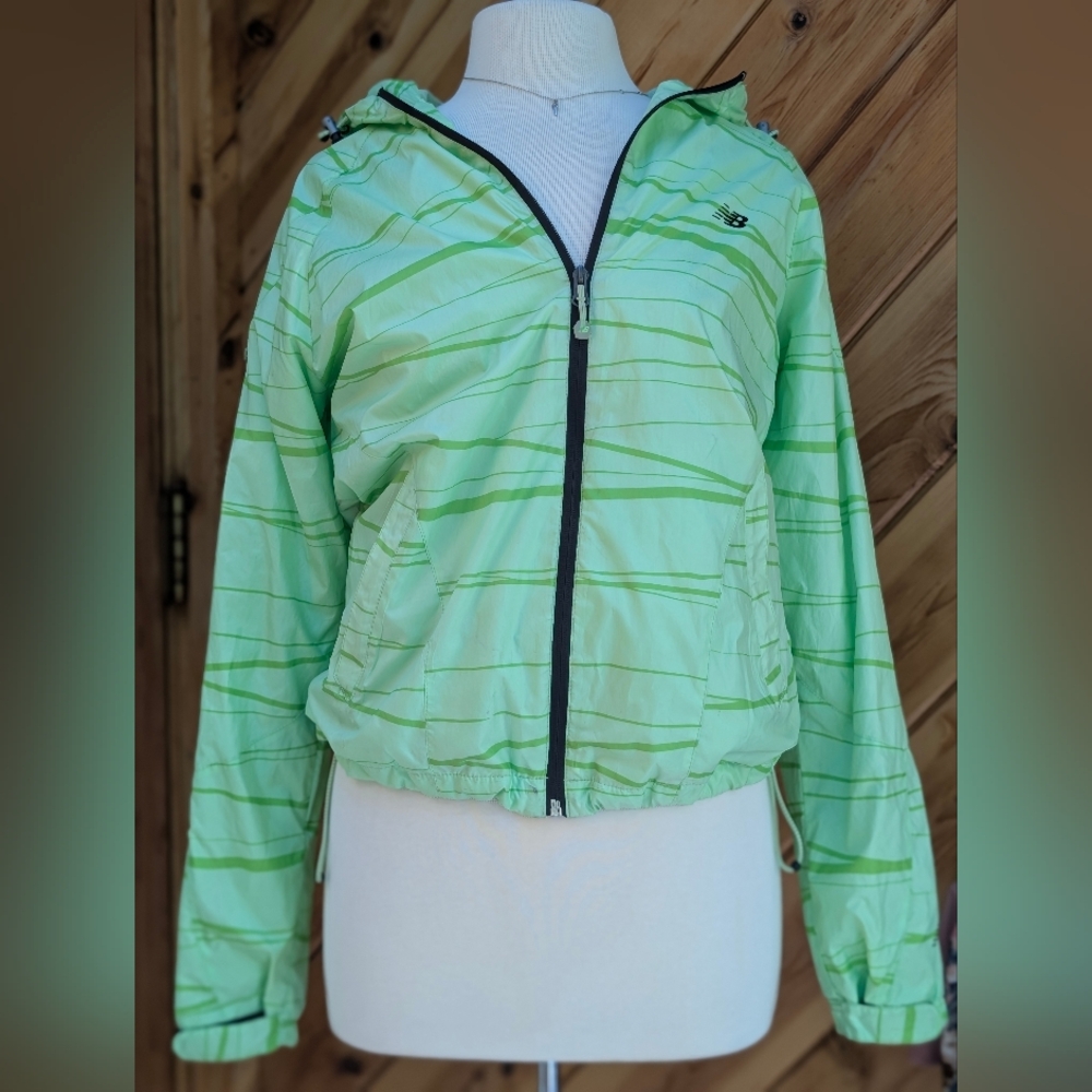 New Balance Women's Light Green Windbreaker Jacket